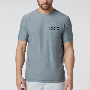 T-shirt pour homme à manches courtes et col rond, design de haute qualité, couleur unie, streetwear décontracté pour les acheteurs en gros - Product Image 1