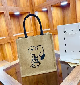 Bolsa de Playa de Yute Elegante y Minimalista, Diseño Moderno para Uso Diario, Compras y Viajes de Vacaciones - Product Image 1