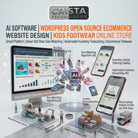 AI Wordpress Open Source : Conception de site e-commerce, boutique en ligne de chaussures pour enfants, modèles de logiciels Open Source, ERP, CRM, logiciels IA