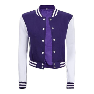Womens Streetwear Varsity <b>Jacket</b> Fashion Bomber <b>Jacket</b> Custom Logo Manufacturer USA - Product Image 4