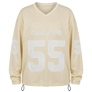 Sportswear American Football Jersey for Polyester Mesh Short v Neck <b>Athletic</b> Sporty Breathable Casual Sports Style Printed - Product Image 1
