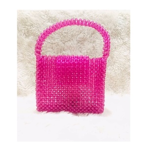 Women for <b>Pearl</b> Beaded Clutch Cover Closure Evening Wedding Party Dot Pattern <b>Handbag</b> - Product Image 1