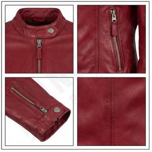 Venta al por mayor de las mujeres de la bicicleta transpirable chaqueta de cuero Deportes Moto Seguridad Chaqueta de cuero personalizado Señoras - Product Image 4