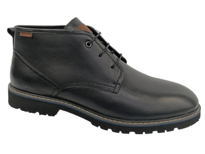 Botas Chelsea de Piel de Oveja Negra para Hombre, con Cordones, Punta Redonda, Suela de TPR Antideslizante, Entresuela de EVA, para Todas las Temporadas - Product Image 1