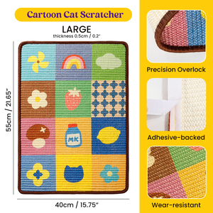 Colorful Large Sisal Visual Cat <b>Scratching</b> Board Adhesive cat <b>scratching</b> <b>pad</b> - Product Image 6