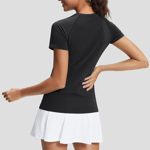 T-shirts en jersey 100 % coton de qualité supérieure, lavés, respirants, personnalisables pour femmes, streetwear d'été - Product Image 3