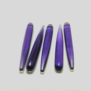 Aigue-marine hydrofugée violette, pierre précieuse en forme de goutte longue, pour la fabrication de bijoux, pendentifs, artisanat, vente en gros, fournisseur en vrac - Product Image 6