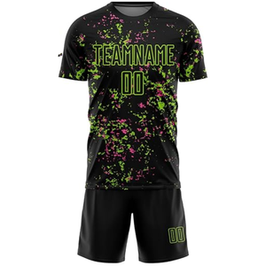 Tenue de football professionnelle rayée, personnalisable par sublimation, kit rétro pour équipe, équipement de performance pour les marchés américain et européen - Product Image 2