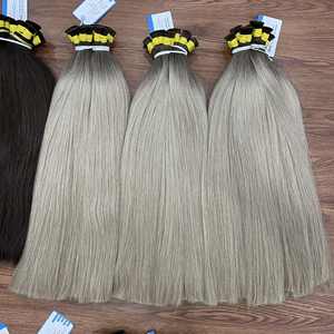 2025 meilleure vente brut vietnamien os droit Ombre couleur extensions de cheveux en vrac non transformés cuticule aligné cheveux crus - Product Image 5