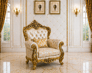 Ultra-Luxury Hand-Carved Gold Finish <b>Square</b> Wood Palace Sofa <b>Set</b> Modern Living Room Furniture Elegant 5-Seater Sofa Chair <b>Set</b> - Product Image 3