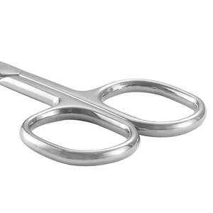 Stainless Steel <b>Cuticle</b> <b>Scissors</b> Straight Blade Sharp Tip Steel Handle Right-Handed Manual Nail Art Tools for Adult Nail Care - Product Image 4