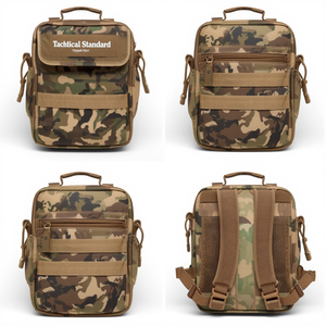 Bolsa Organizadora Utilitaria de Camuflaje Premium con Múltiples Bolsillos, Cinturón Ajustable y Diseño Resistente al Agua - Product Image 3