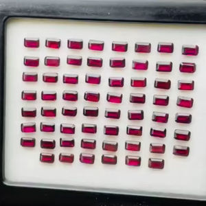 Granate rojo natural, corte esmeralda, piedras sueltas de calidad AAA con brillo, corte y pulido perfectos, precio económico para la fabricación de joyas. - Product Image 2