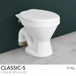 Inodoro Clásico S de Una Pieza Moderno y Alargado con Tapa, Drenaje en Forma de S y en Forma de P para Baño - Product Image 2