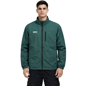 เสื้อแจ็คเก็ตกันลมน้ำหนักเบาสำหรับผู้ชาย ทำจากไนลอน เหมาะสำหรับกิจกรรมกลางแจ้ง กันน้ำ มีซิป ปักโลโก้ได้ คุณภาพสูง ผลิตตามแบบ OEM ขายส่ง - Product Image 5