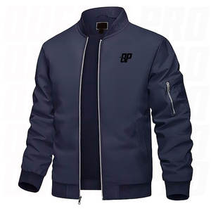 Chaquetas Bomber al por Mayor para Hombre, Poliéster Satinado, Cierre Completo, Cuello de Béisbol, Precios Económicos al por Mayor, Alta Calidad, Personalizadas para Invierno - Product Image 1