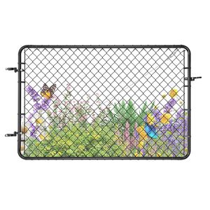 Pannello di recinzione a catena regolabile 72 x 48 pollici, cancello da giardino adatto per aperture da 2,2-6 piedi (L) x 6 piedi (A) - Product Image 2