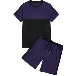 <b>Men</b> Camo Print Raglan Sleeve T-Shirt & Drawstring Waist Shorts <b>Set</b> <b>Men</b> Sportswear Suit <b>2</b> <b>Piece</b> <b>Set</b> Summer <b>Sets</b> - Product Image 3