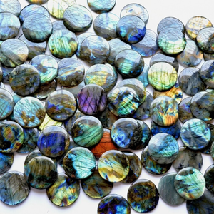 Soporte para Teléfono de Piedra de Labradorita Natural Pulida |   Soporte para Móvil con Cristales Brillantes que Cambian de Color |   Accesorio de Piedras Preciosas Hecho a Mano - Product Image 2