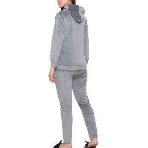 Premium Quality Slim Fitted 2 Piece Set Custom Logo Breathable Comfortable Top Selling <b>Velvet</b> <b>Tracksuits</b> - Product Image 2