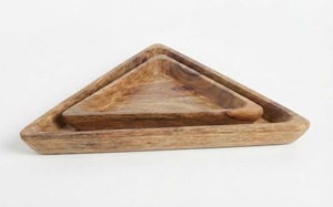 Elegante Bandeja de Servir Rectangular de Madera de Mango Hecha a Mano, Bandeja Decorativa para Mesa de Centro Otomana, Bandeja de Desayuno para la Cama - Product Image 2