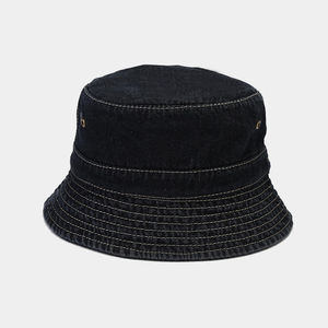 Chapeaux Bob Unisexe en Jean Lavé avec Logo Personnalisé et Broderie, 100% Coton, Respirants, pour l'Extérieur, Adaptés aux Quatre Saisons - Product Image 2