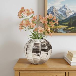 Vase de table en métal moderne pour la décoration de la maison de luxe, porte-fleurs élégant pour le salon, le bureau et les hôtels - Product Image 2