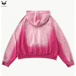 Sudaderas con Capucha para Hombre, Estilo Vintage, Lavado Ácido, con Cierre, Casuales, para Uso Diario, Servicio Personalizado OEM/ODM, Chaquetas con Capucha de Algodón Suave - Product Image 2