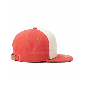 Wholesale <b>Flat</b> Brim <b>Hat</b> With Custom Front Embroidery Adjustable Closure Modern Streetwear Fashion Headwear For Adults - Product Image 4