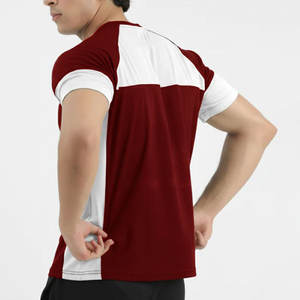 T-shirt personnalisé imprimé 100 % polyester 220 g/m² coupe ajustée pour la course à pied, t-shirt long avec empiècements, grammage lourd, personnalisable - Product Image 3