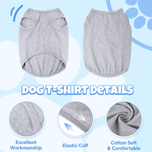 Camiseta Personalizada para Cachorros, Ropa para Perros de Alta Calidad, Chaleco para Mascotas de Tela Suave, Ropa para Gatos de Uso Diario, Prendas Básicas Lisas - Product Image 2