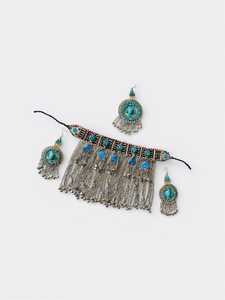 Mejor Precio, Juego de Joyería Afgana de Aleación Ligera y Resistente, Estilo Vintage, en Oferta, Regalo para Bodas y Fiestas, Juego de Aretes y Collar para Mujeres y Niñas - Product Image 4