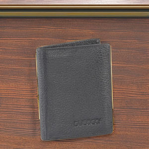 Nouvel Arrivage Royaa Portefeuille Fonctionnel Unisexe en Cuir Véritable Pleine Fleur Noir, Petit Format Allongé, Fermeture Ouverte, Polyester, Tendance Standard - Product Image 5