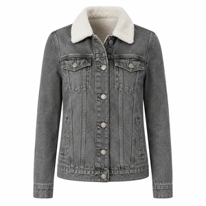 2026 New Arrival Slim Fit <b>Women</b> Designer Jackets Wholesale Turn-down <b>Collar</b>, Woman Jacket <b>Women</b> Denim Jackets - Product Image 1