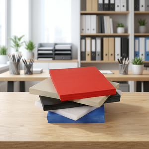 Feuilles de reliure en plastique A4 pour la reliure et la présentation de documents, couvertures durables disponibles en rouge, noir, blanc et bleu - Product Image 3