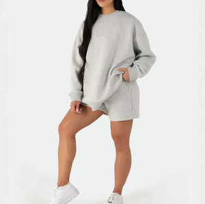 Pantalones Cortos Deportivos de Felpa 100% Algodón para Mujer, Invierno 2026, Casuales, para Gimnasio, Entrenamiento, Running, con Bolsillos y Diseño Sólido, Gran Venta - Product Image 4