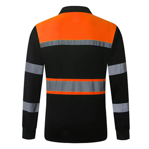 T-shirt de sécurité haute visibilité réfléchissant pour la construction et la sécurité routière, manches longues, pour les travailleurs, atelier, t-shirts haute visibilité - Product Image 6