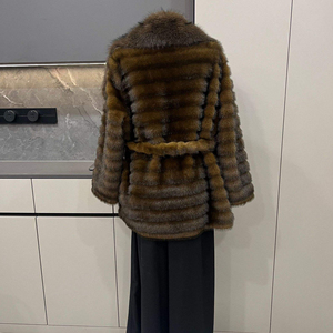 Custom Women's Faux Fur Coat Soft Warm Winter Long Coat Luxury Fashion Outerwear OEM ODM Wholesale Manufacturer - Product Image 6
