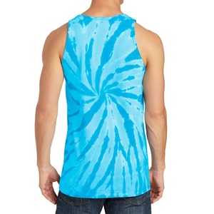 Camiseta sin mangas informal con estampado colorido Tie Dye personalizado - Product Image 4