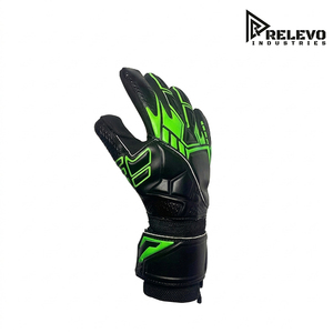 Gants de gardien de but de football professionnels en latex, design respirant, forte adhérence, support complet du poignet, boucle arrière durable - Product Image 3
