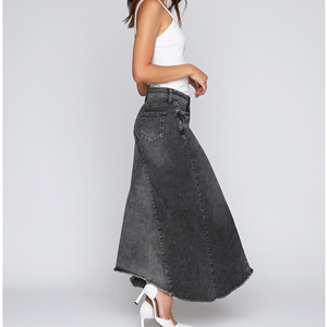 Women <b>Pleated</b> Maxi <b>Skirt</b> High Waist Flowy <b>Long</b> <b>Skirt</b> Summer Casual Wholesale - Product Image 4