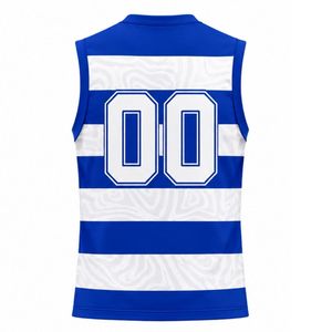 Blue White Volleyball Sleeveless Shirt Athletic Team Sportswear Top Match Uniform Practice Training Performance Clothing - Product Image 2