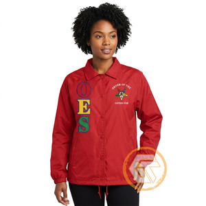 Wholesale Order of the Eastern <b>Star</b> Polyester Embroidered Line <b>Jacket</b> Greek Apparel Women OES Coaching <b>Jackets</b> - Product Image 1