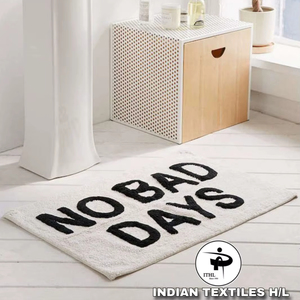 Tapis de bain en coton de luxe personnalisables, tapis de salle de bain extra doux, tapis super absorbants pour le sol, tapis de douche par ITHL - Product Image 1