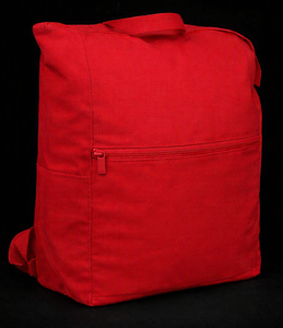 Beige Canvas <b>Backpack</b> Zipper Pouch Reusable Portable Storage Bag for Travel Daily Use - Product Image 3