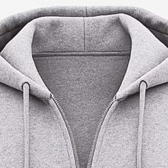 Custom Textured Full <b>Zip</b> Hoodie Premium Heavyweight Fleece Sweatshirt Unisex Streetwear <b>Zip</b> <b>Up</b> Jacket OEM ODM - Product Image 4