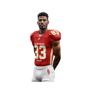 Ensemble de maillots de football américain à sublimation personnalisée livraison rapide uniforme de saison d'été à manches courtes - Product Image 1