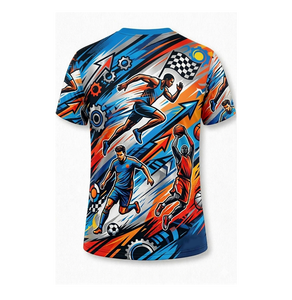 เสื้อยืดโพลีเอสเตอร์เนื้อเรียบ พิมพ์ลายโลโก้ด้านหน้าได้ ความละเอียดสูง 210 กรัม เหมาะสำหรับใส่ลำลอง - Product Image 6