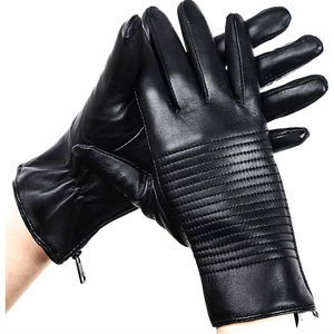 Gants en cuir à doigts entiers, thermiques, respirants, pour les voyages en plein air, la conduite, avec écran tactile, utilisables en toutes saisons - Product Image 5