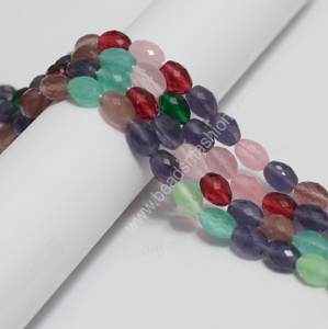 Cuentas al por Mayor Beadsnfashion, Cuentas Ovaladas de Piedra Preciosa Natural de 9x7mm, Microfacetadas, Tipo Monalisa, Multicolores, para Fabricación de Joyería DIY - Product Image 6